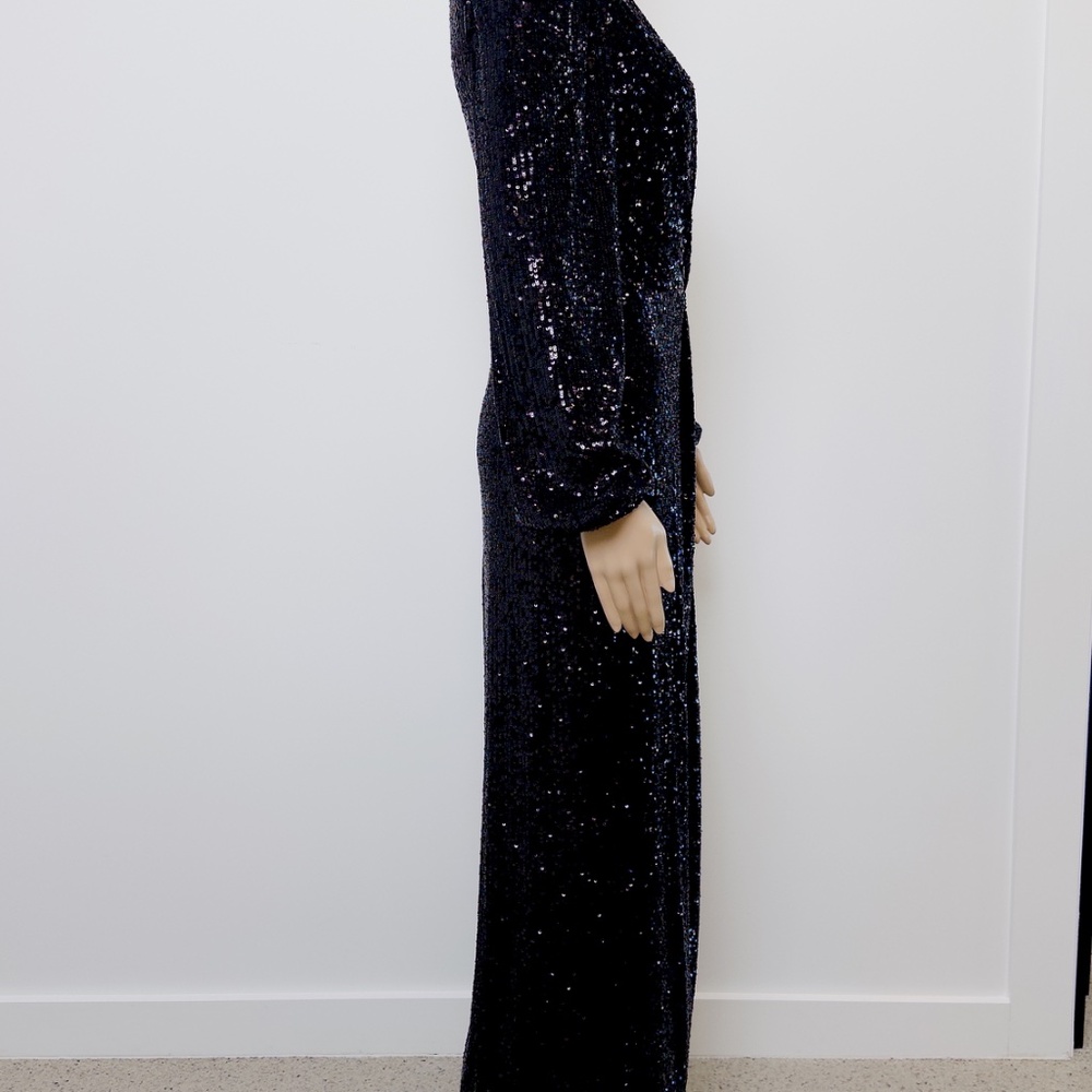 Xscape Long Sleeve Sequin Gown - Picture 4 of 13